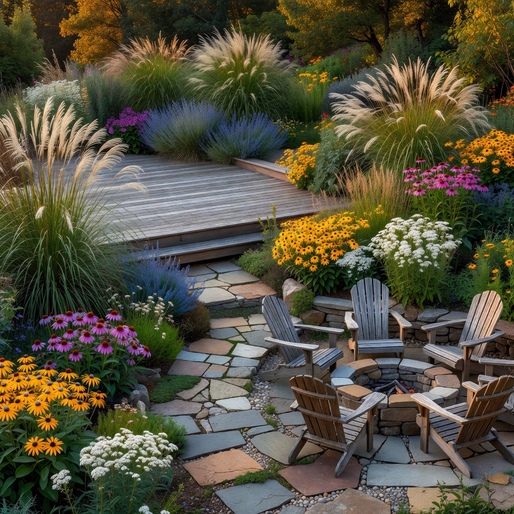 Garten-Makeover – Moderner Naturgarten nach der KI-Gartengestaltung