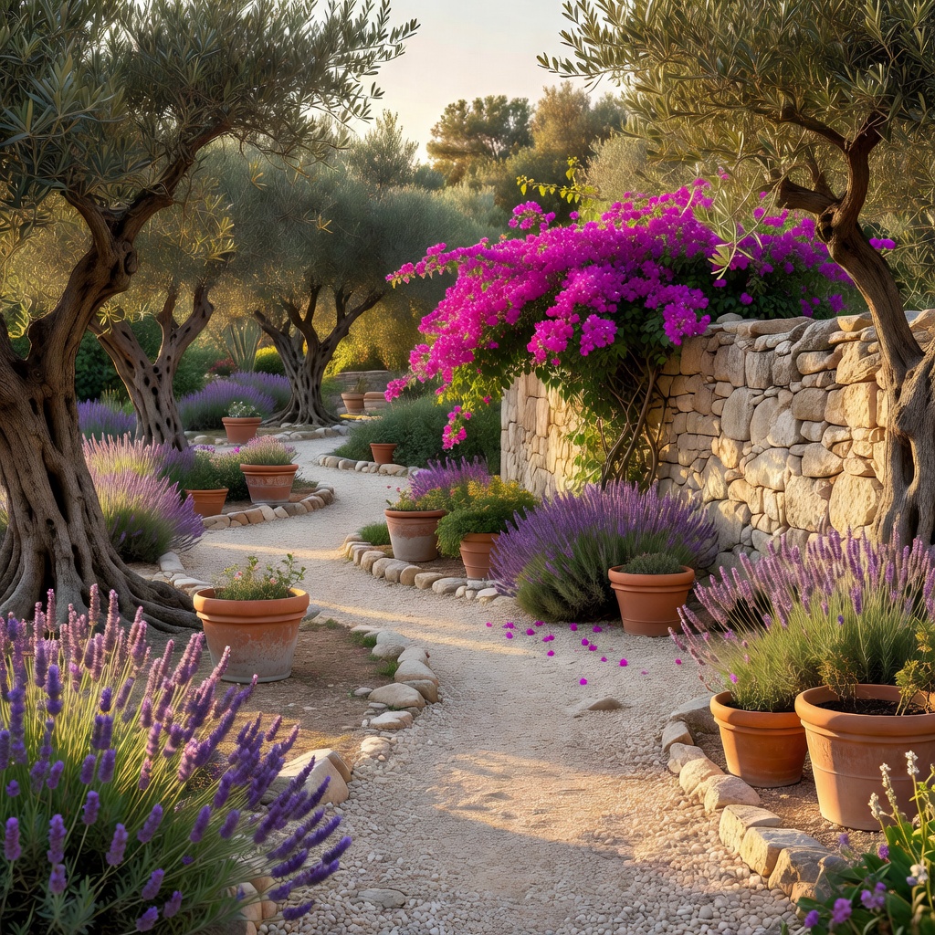 Mediterraner Garten mit FlorAI als KI-Gartendesign visualisiert
