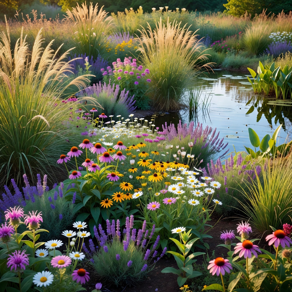 Naturgarten mit FlorAI als KI-Gartendesign visualisiert
